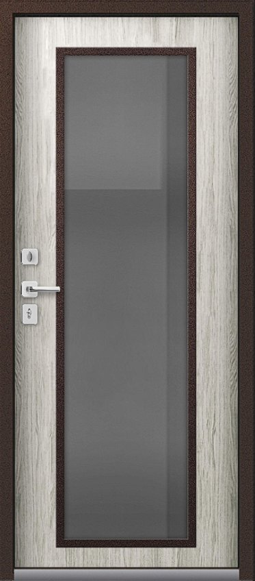 Товар Дверь Термо-11 Шоколадный муар - полярный дуб DIS007477