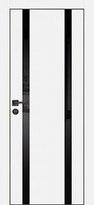 Товар Межкомнатная дверь ПХ- 9  черная кромка с 4-х ст. Белый матовый