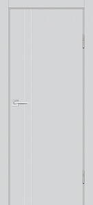 Товар Межкомнатная дверь П-20 ал. молдинг Хром Сапфир матовый