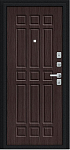Дверь Браво Мило МФ/BChrome Букле черное/Букле черное/Wenge Melinga DIS007416 фото