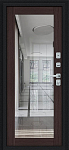 Дверь Браво Thermo Флэш МФ/BChrome Букле черное/Wenge Melinga DIS007444 фото