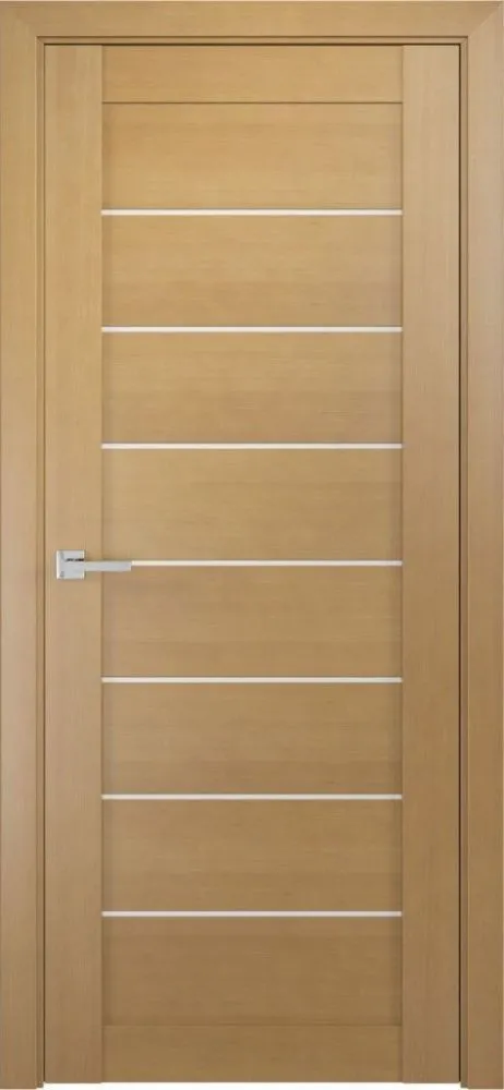 Фото Межкомнатная дверь ЛУ-7 Орех (стекло сатинат, 900кс2000)