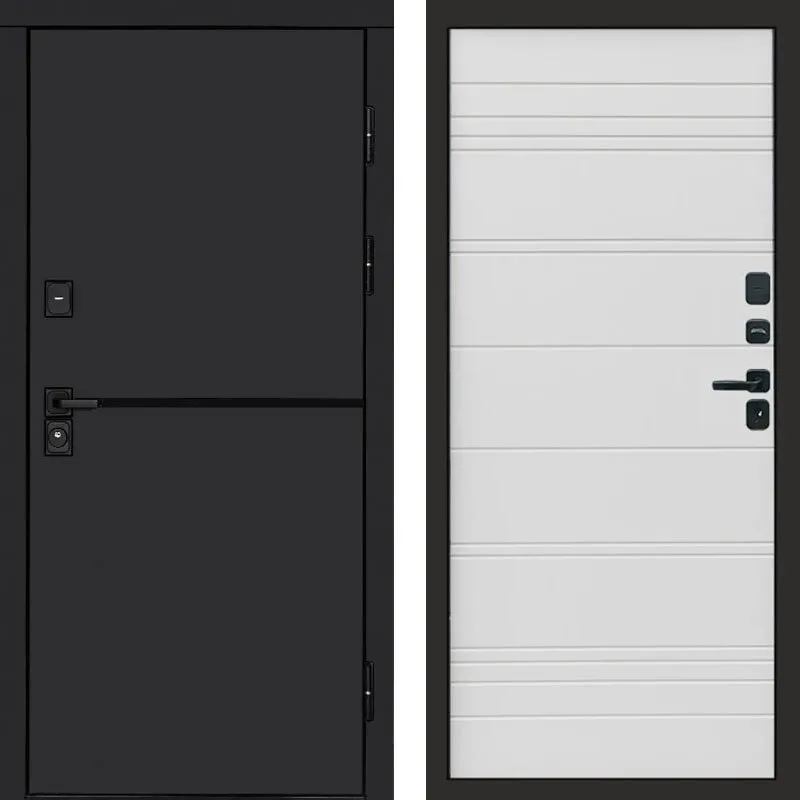 Фото Дверь Термо-Доор Тренд black(черная фурнитура) (квартира) DIS007544